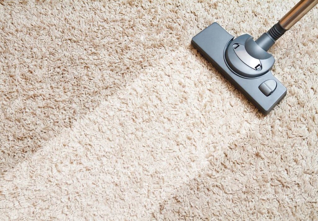 Cleaning carpet hoover